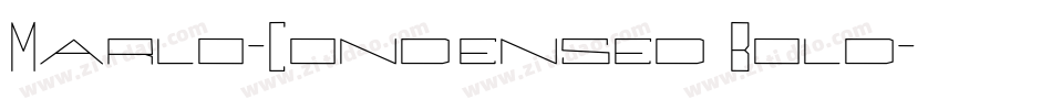 Marlo-Condensed Bold字体转换